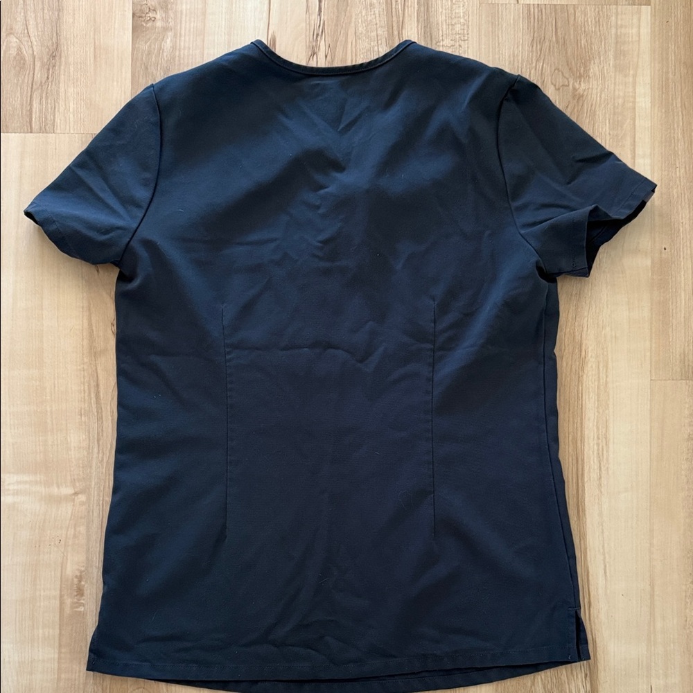 Figs Womens Dark Harbor Blue Catrina one pocket scrub top - Picture 4 of 4